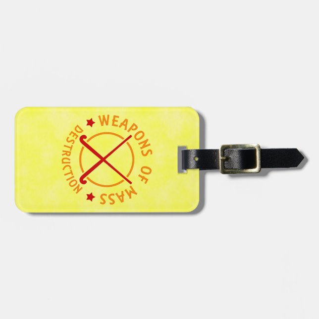 Field Hockey Customisable Luggage Tag Template (Front Horizontal)