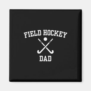 Field Hockey Dad Chest Pocket Design Hockey Family Magnet