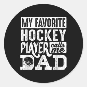 Field Hockey Dad Shirt Men Field Hockey Lover _4  Classic Round Sticker
