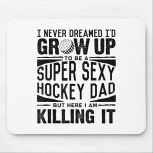 Field Hockey Dad Shirt Men Ice Hockey Player Fathe Mouse Mat