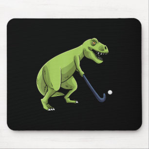 Field Hockey Dinosaur T-rex Player Men Women Teens Mouse Mat