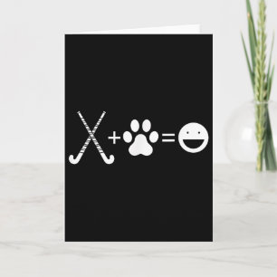 Field Hockey Dog Paw Happiness - Field Hockey Dog Card
