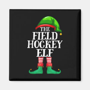Field Hockey Elf Matching Family Christmas Party P Magnet