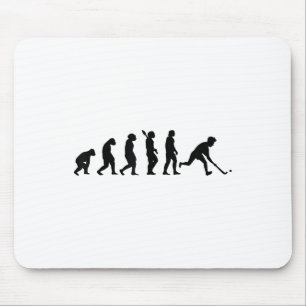 Field Hockey Evolultion Hockey Player Hockey Team Mouse Mat