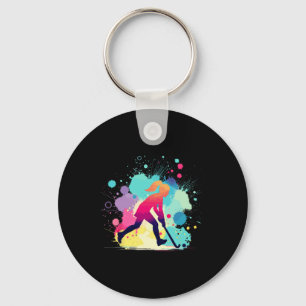 Field Hockey, Field Hockey Graphic, For Girls And Key Ring