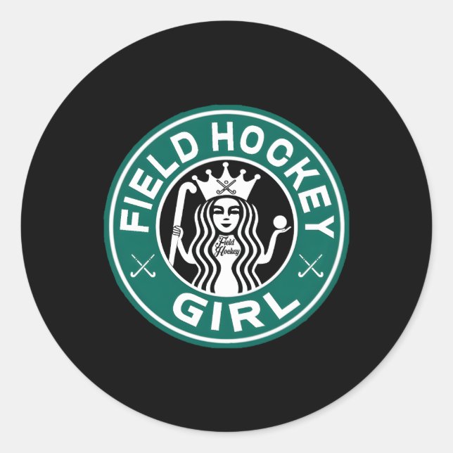 Field Hockey For Ns And Parody Classic Round Sticker (Front)