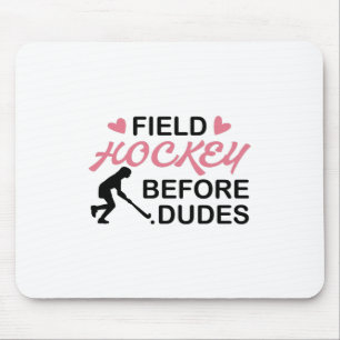 Field Hockey Girl Mouse Mat