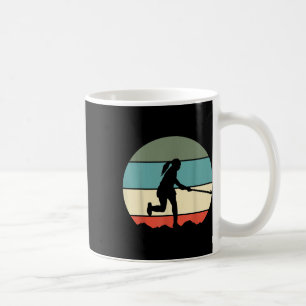 Field Hockey Girl Retro Coffee Mug