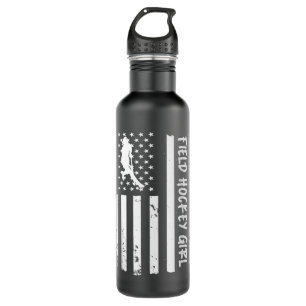 Field Hockey Girl USA Flag 710 Ml Water Bottle