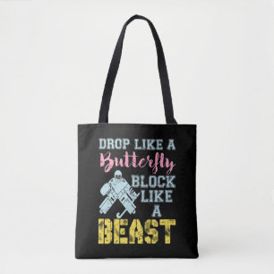 Field Hockey Goalie Block Like a Beast Tote Bag
