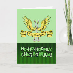 Field Hockey Goalie Christmas Card