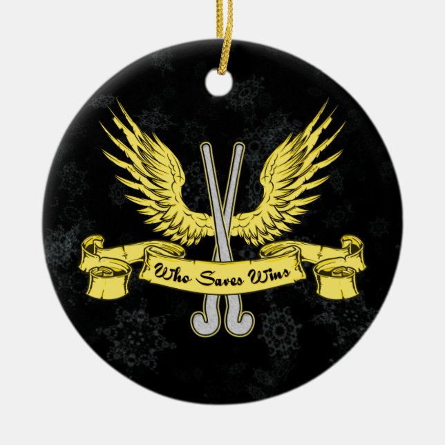 Field Hockey Goalie Christmas Ornament (Front)