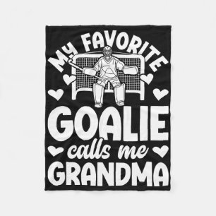Field Hockey Goalie Grandma Field Hockey Goalkeepe Fleece Blanket
