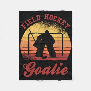 Field Hockey Goalie Hockey Goalkeeper Hockey Playe Fleece Blanket