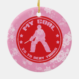 Field Hockey Goalie Holiday Ornament