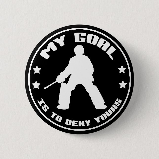 Field Hockey Goalie 'My Goal' Buttons (Front)