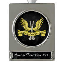 Field Hockey Goalie Personalised Holiday Ornament