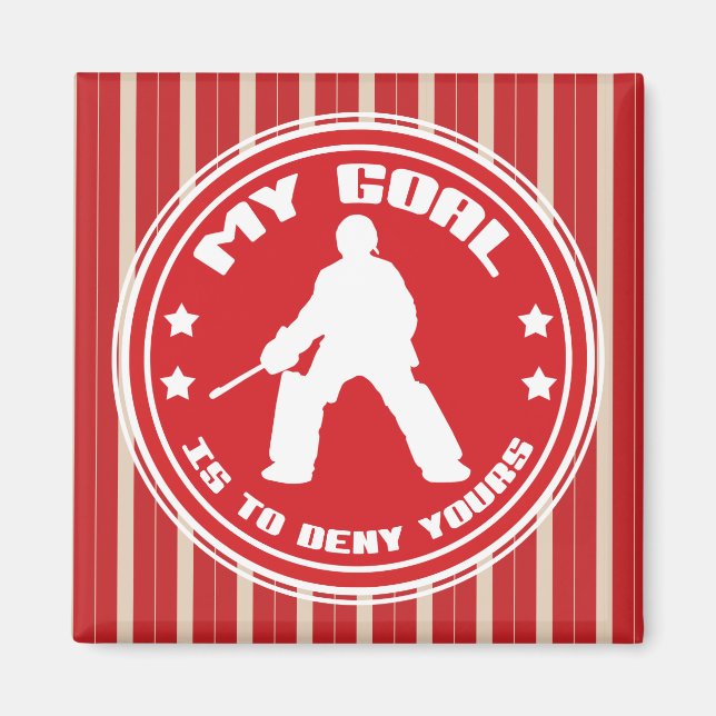 Field Hockey Goalie Quote Magnet (Front)