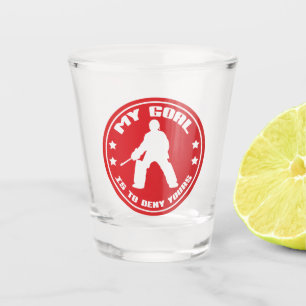 Field Hockey Goalie Quote Shot Glass