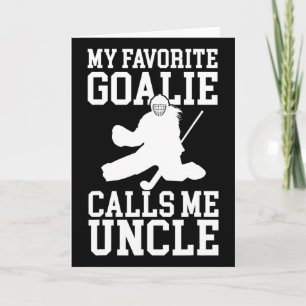 Field Hockey Goalie Uncle Field Hockey Goalkeeper Card