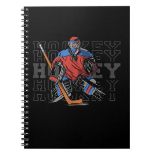 Field Hockey Goalie With Slogan - Ice Hockey Notebook