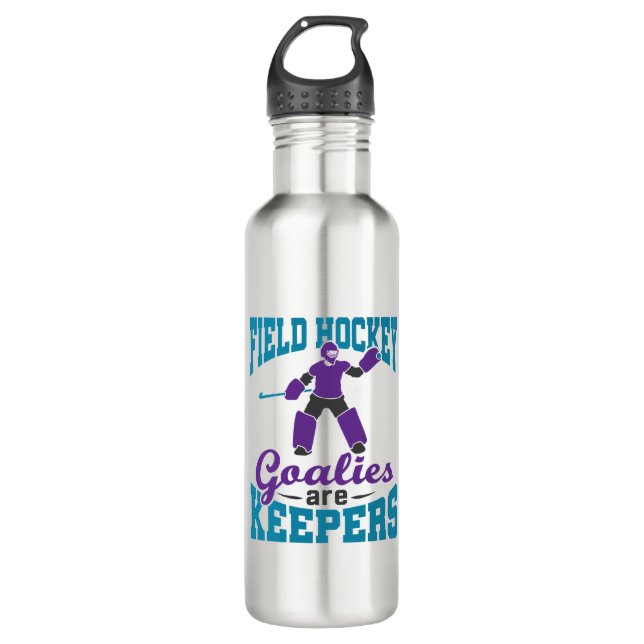 Field Hockey Goalies Are Keepers 710 Ml Water Bottle (Front)