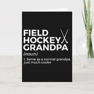 Field Hockey Grandpa Definition Card