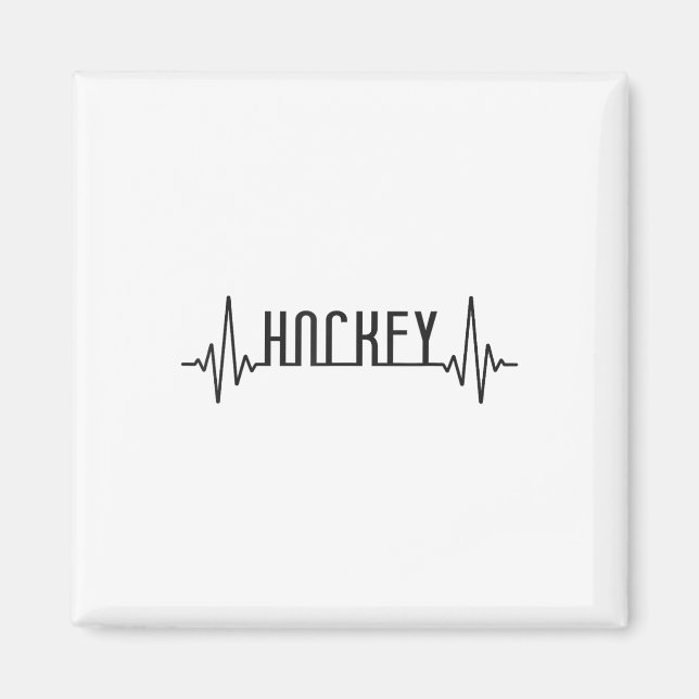 Field Hockey Heartbeat Hockey _1  Magnet (Front)