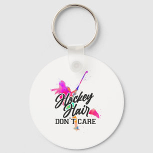 Field Hockey Hockey Hair Don't Care _2 Key Ring