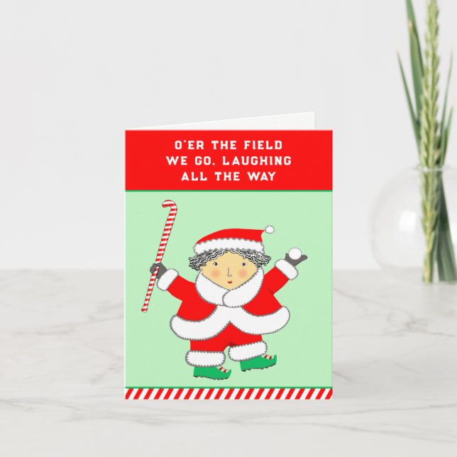 Field Hockey Holiday Card (Front)