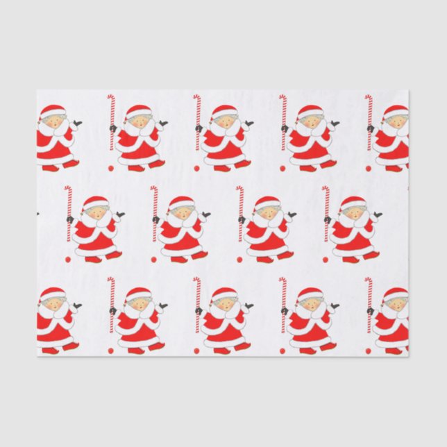 Field Hockey Holiday Gift Tissue Paper (Front)