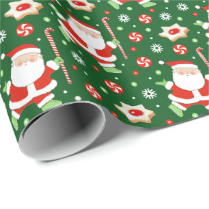 Field Hockey Holiday Gift Wrapping Paper