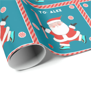 Field Hockey Holiday gift wrapping paper