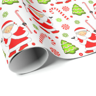 Field Hockey Holiday Gift Wrapping Paper