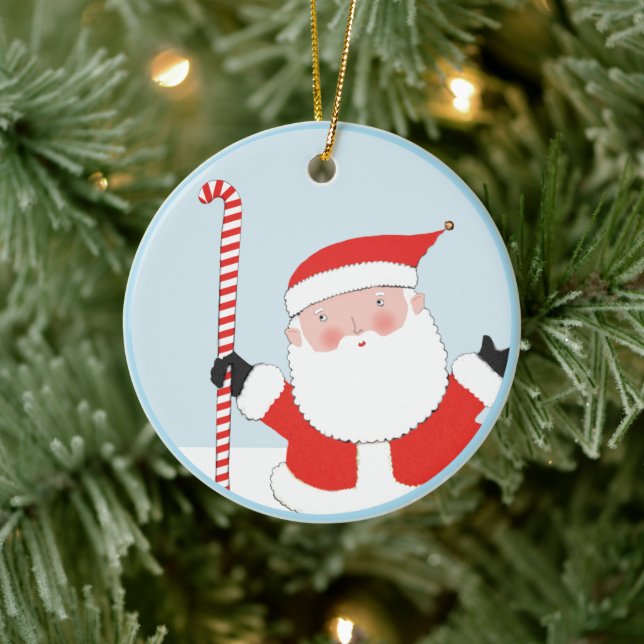 Field Hockey Holiday Gifts Ceramic Ornament (Tree)