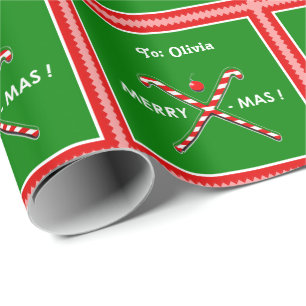 Field Hockey Holiday Gifts Wrapping Paper