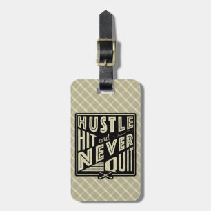 Field Hockey Hustlie Hit & Never Quit Baggage Tag