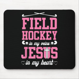 Field Hockey Jesus Faith Christian Field Hockey In Mouse Mat