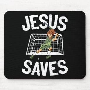 Field Hockey Jesus Faith Christian Jesus Saves _1 Mouse Mat