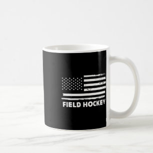 Field Hockey Life Usa Flag Patriotic Sports Design Coffee Mug