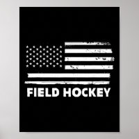 Field Hockey Life Usa Flag Patriotic Sports Design