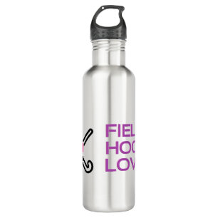 Field Hockey Love Water Bottle