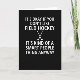 Field Hockey Lover Gifts Field Hockey Player Coach Card