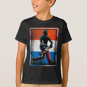 Field Hockey Men Netherlands Dutch Flag Holland _1 T-Shirt