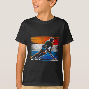 Field Hockey Men Netherlands Dutch Flag Holland T-Shirt