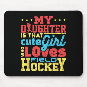 Field Hockey Mom Dad Parent Mouse Mat