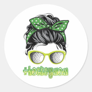 Field Hockey Mom Shirt Women Hockey Player Mothers Classic Round Sticker