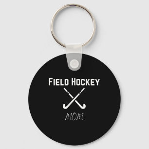 Field Hockey Mom Sports High School Pride Fun Spir Key Ring