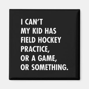 Field Hockey Mum And Dad Practice Game Design Magnet