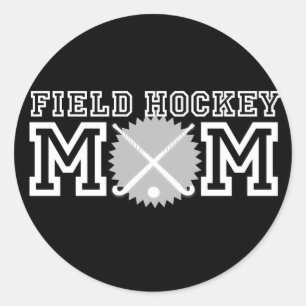 Field Hockey Mum Classic Round Sticker